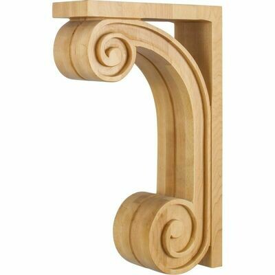 Rubberwood Bar Bracket Corbel Scroll Rubberwood Bar Bracket Corbel Scroll