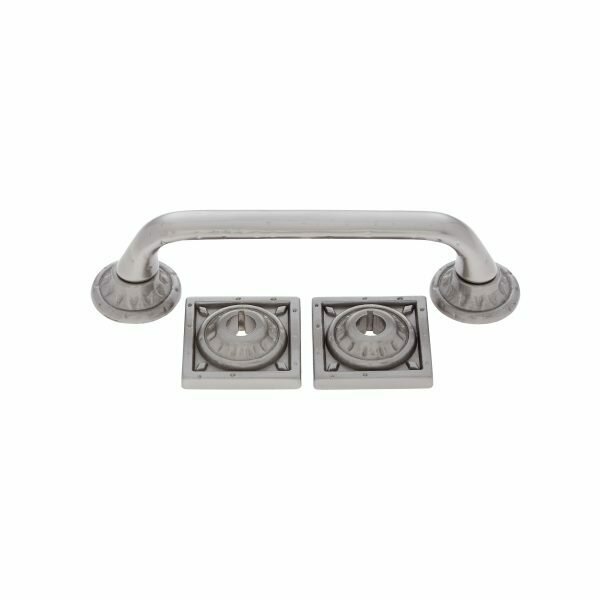 Pompeii Satin Nickel 96MM Pull w/Backplate