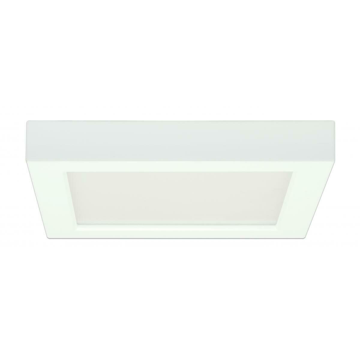 White Square LED Flush Mount White Square LED Flush Mount