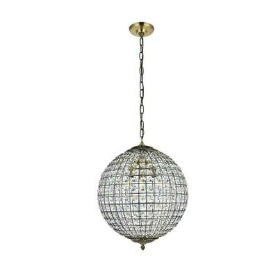 Earlene Antique Bronze/Clear 3 Lt Pendant Earlene Antique Bronze/Clear 3 Lt Pendant