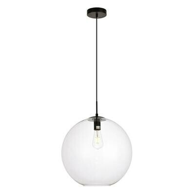 Placido Black/Clear 1 Lt Pendant Placido Black/Clear 1 Lt Pendant