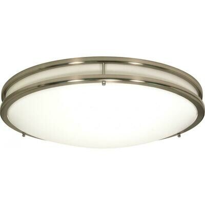 Brushed Nickel 3 Lt Glamour Round 3-13W 2700K S Bulb Brushed Nickel 3 Lt Glamour Round 3-13W 2700K S Bulb
