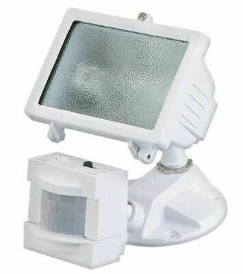 White 1 Lt 150W Halogen Square Motion Security Light (DISPLAY ONLY) White 1 Lt 150W Halogen Square Motion Security Light (DISPLAY ONLY)