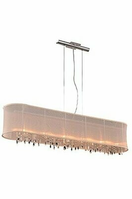 Harmony Chrome/Shade 5 Lt Chandelier (DISPLAY ONLY) Harmony Chrome/Shade 5 Lt Chandelier (DISPLAY ONLY)
