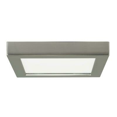 Brush Nickel Square LED Flush Mount Brush Nickel Square LED Flush Mount