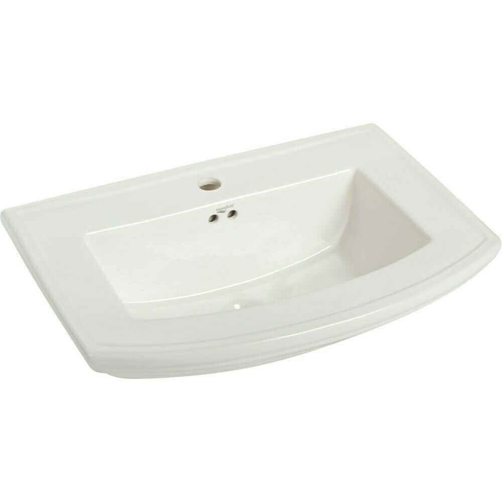 Barrett White Pedestal Basin Single Hole