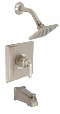 Merced PVD Satin Nickel Tub & Shower Trim Kit Merced PVD Satin Nickel Tub & Shower Trim Kit