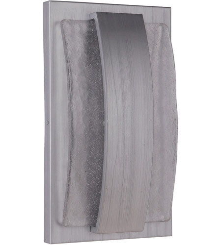 Lynk Brush Aluminum Medium 1 Lt LED Exterior Pocket Sconce