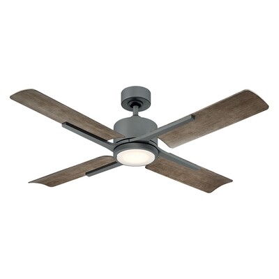 Cervantes Graphite Fan w/LED Light Kit Cervantes Graphite Fan w/LED Light Kit