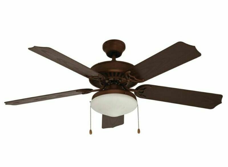 Oil Rubbed Bronze Outdoor Fan w/Blades & Light Kit Oil Rubbed Bronze Outdoor Fan w/Blades & Light Kit