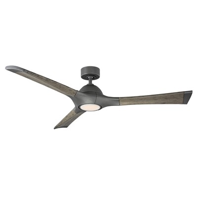 Woody Weatherd Gray Fan w/LED Light Kit Woody Weatherd Gray Fan w/LED Light Kit