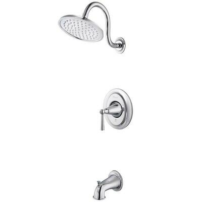 Saxton Polished Chrome Tub & Shower Trim Only (DISPLAY ONLY)