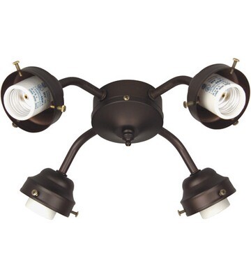 Oiled Bronze 4 Lt LED Fitter Oiled Bronze 4 Lt LED Fitter