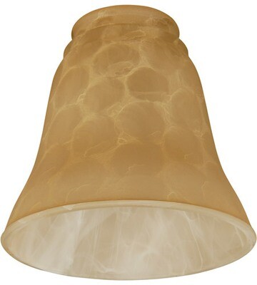 Teastained Bell Shape Fan Glass Teastained Bell Shape Fan Glass
