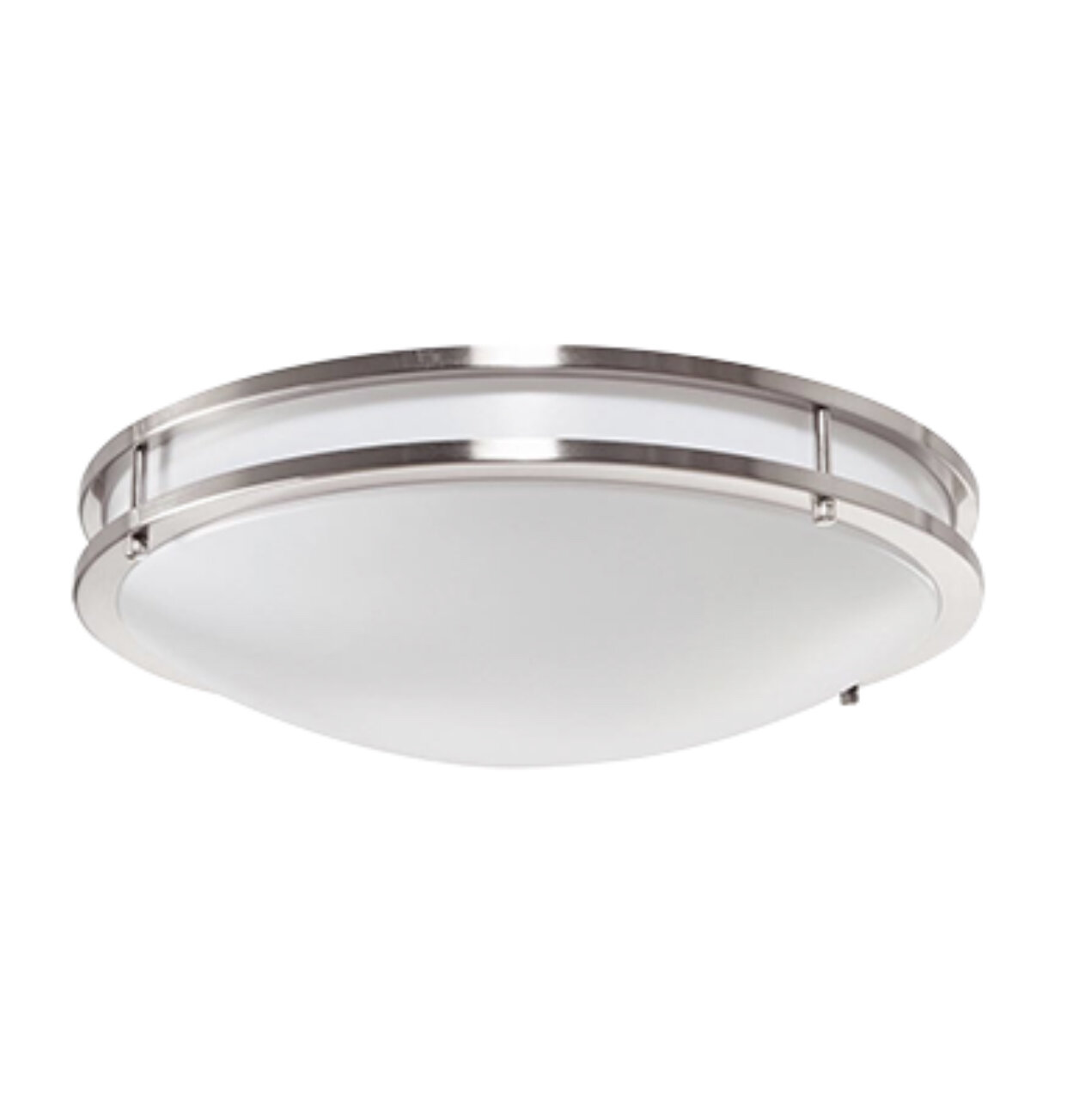 13W LED Satin Nickel Ringed Ceiling Light 13W LED Satin Nickel Ringed Ceiling Light