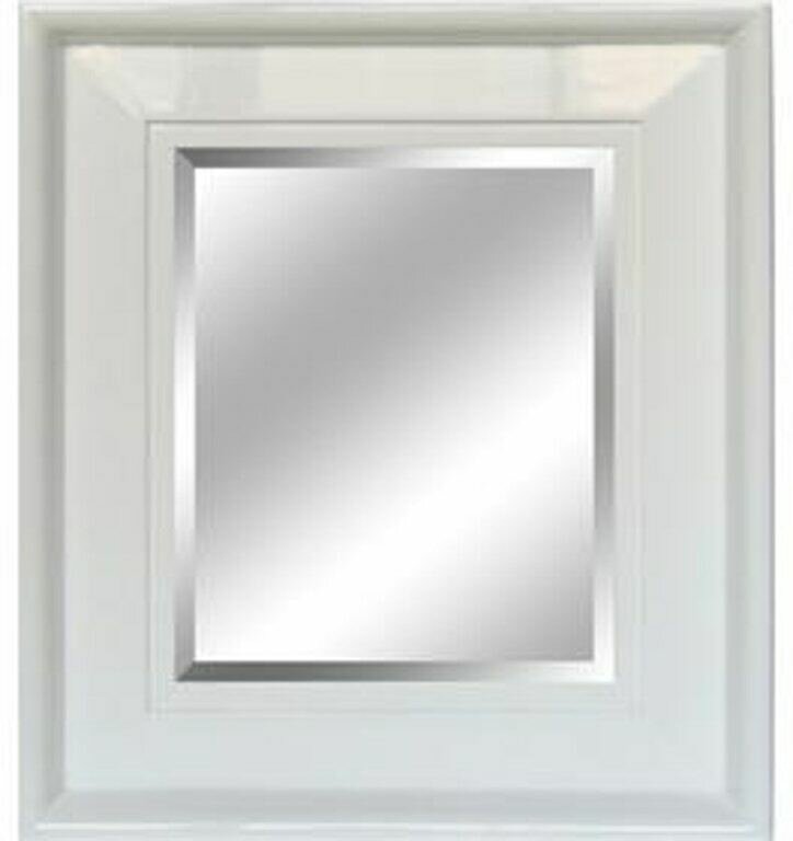 White Framed Mirror (DISPLAY ONLY)