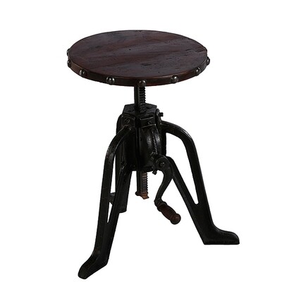 Iron Wind Up Stool (DISPLAY ONLY) Iron Wind Up Stool (DISPLAY ONLY)