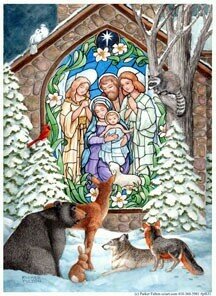 Winter Nativity House Flag (DISPLAY ONLY)