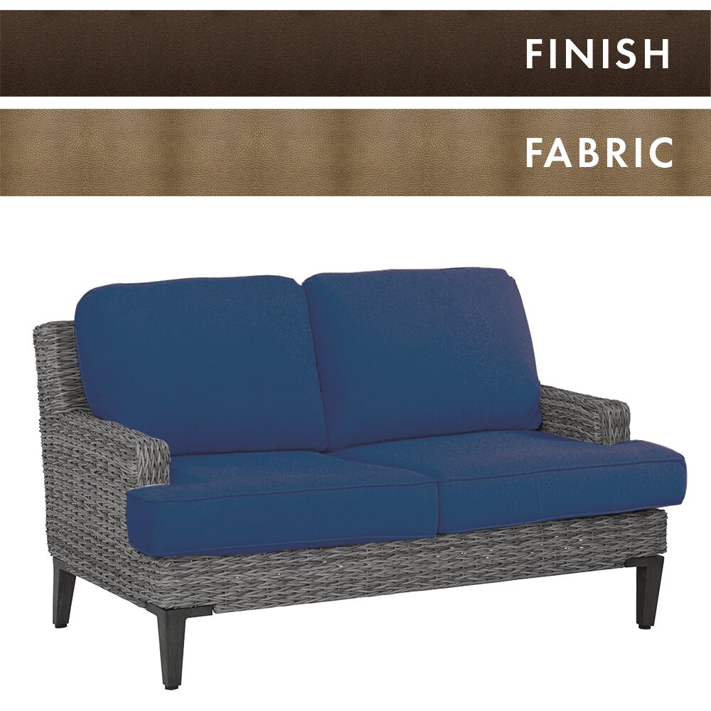 Textured Quartz Frame/Essent Sand Loveseat Textured Quartz Frame/Essent Sand Loveseat