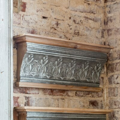 Embossed Tin Grand Hotel Molding Shelf