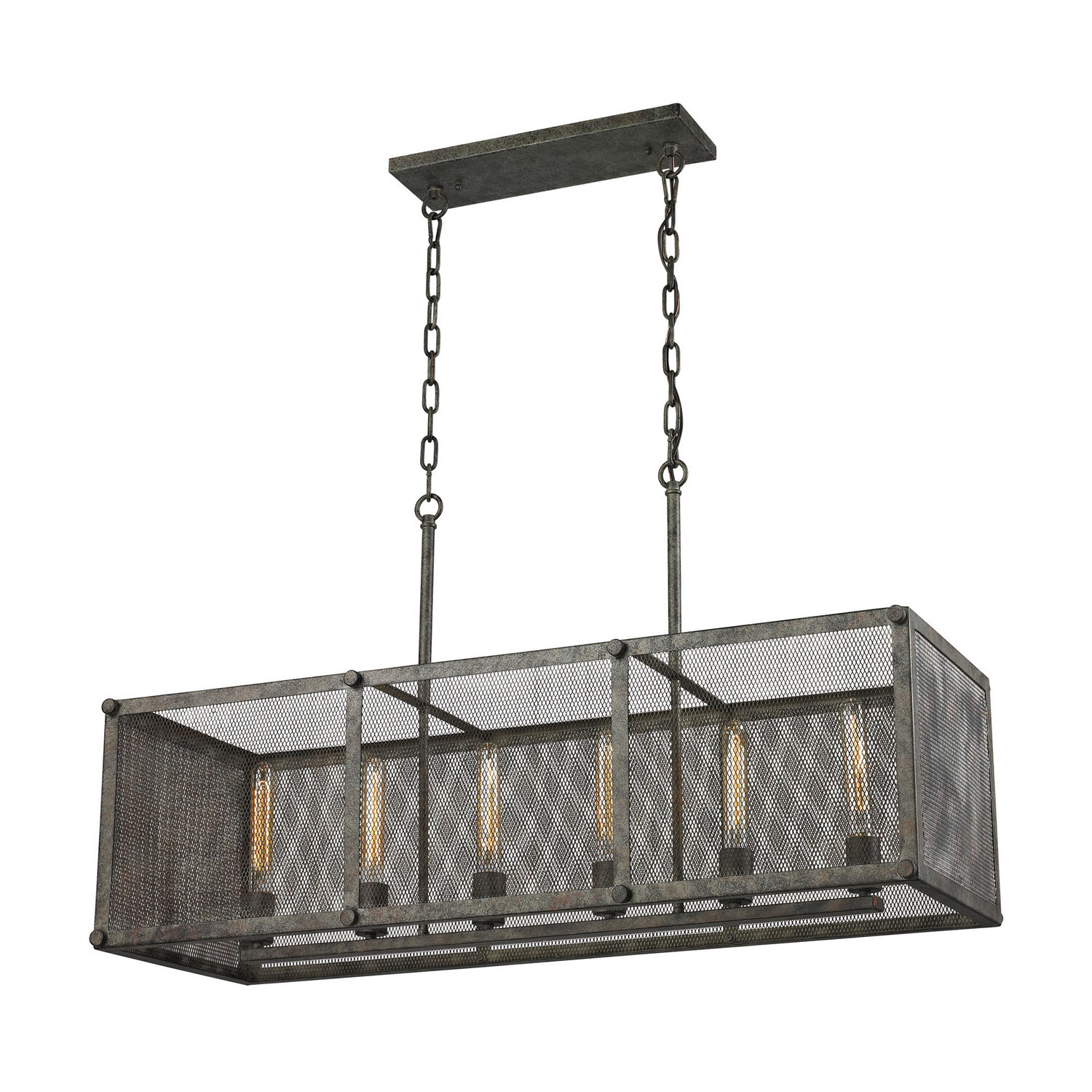Perry Malted Rust 6 Lt Pendant (DISPLAY ONLY)