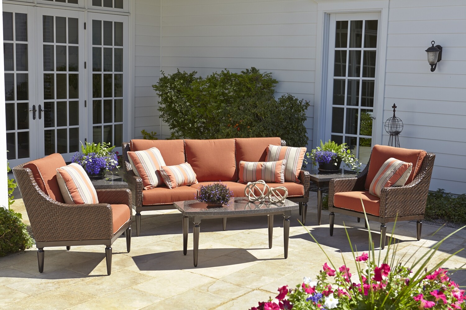 Redondo Canvas Brick 6 PC Deep Seat Set Redondo Canvas Brick 6 PC Deep Seat Set