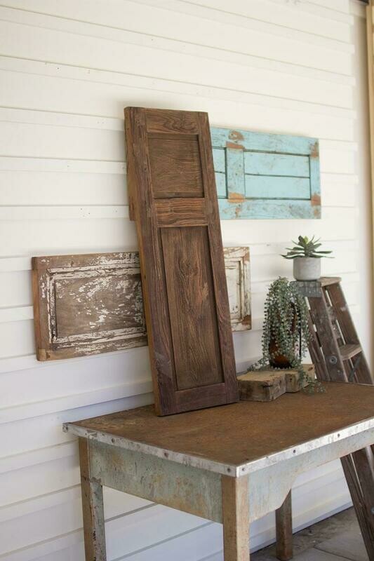 Antique Wooden Set Of 3 Wall Panels - Asstorted Antique Wooden Set Of 3 Wall Panels - Asstorted