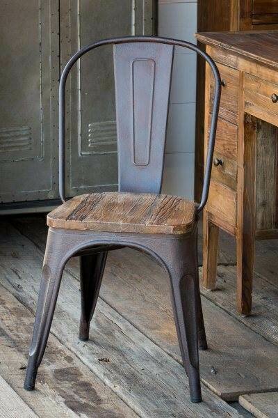 Elm Topped Bistro Chair