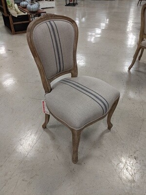 French Stripe Linen Upholstery Chair