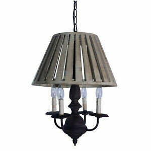 Wooden Shaded Pendant Light Wooden Shaded Pendant Light