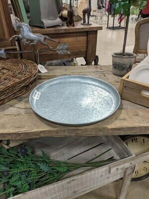 Round Galvanized Tray (DISPLAY ONLY) Round Galvanized Tray (DISPLAY ONLY)