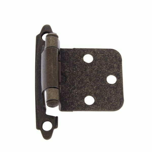 Antique Brass Flush Self Closing Cabinet Hinge (Pair) Antique Brass Flush Self Closing Cabinet Hinge (Pair)
