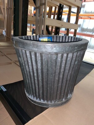 Large Tapered Corrugated Planter
