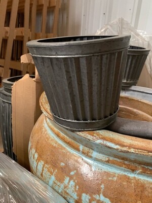 Small Tapered Corrugated Planter Small Tapered Corrugated Planter