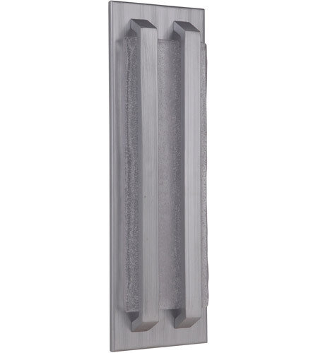 Lux Brush Aluminum Medium 1 Lt LED Exterior Pocket Sconce (DISPLAY ONLY)