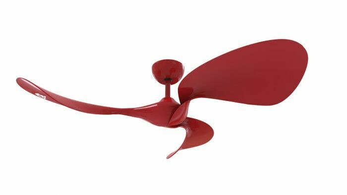 Fluid Lazer Red Ceiling Fan w/Red Blades