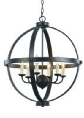 Laurence Rub Oil Bronze 6 Lt Pendant Laurence Rub Oil Bronze 6 Lt Pendant