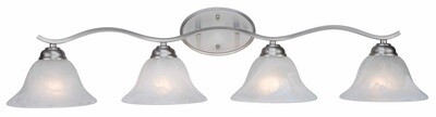 Hollyslope Brush Nickel 4 Lt Bath Bar Hollyslope Brush Nickel 4 Lt Bath Bar