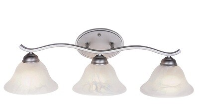 Hollyslope Brush Nickel 3 Lt Bath Bar Hollyslope Brush Nickel 3 Lt Bath Bar