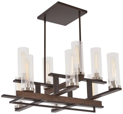 Maddox Roe Iron Ore / Gold 10 Lt Chandelier (DISPLAY ONLY)