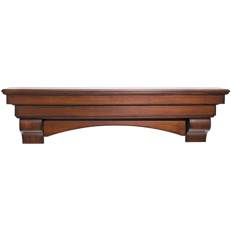 Auburn Distressed Cherry 72 Auburn Distressed Cherry 72" Mantel Shelf