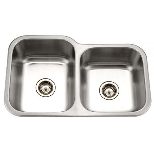Clssic 18GA Stainless Steel 60/40 Double Bowl Kitchen Sink