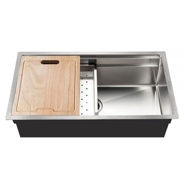 Rendezvous Stainless Steel Large Kitchen Sink w/Cutting Board (DISPLAY ONLY)