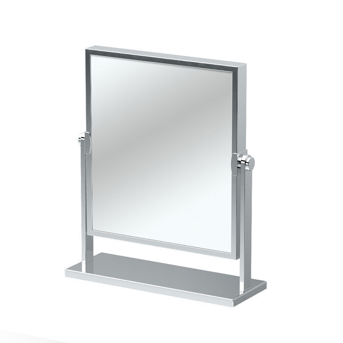 Chrome 3X Magnify Square Mirror - One Side