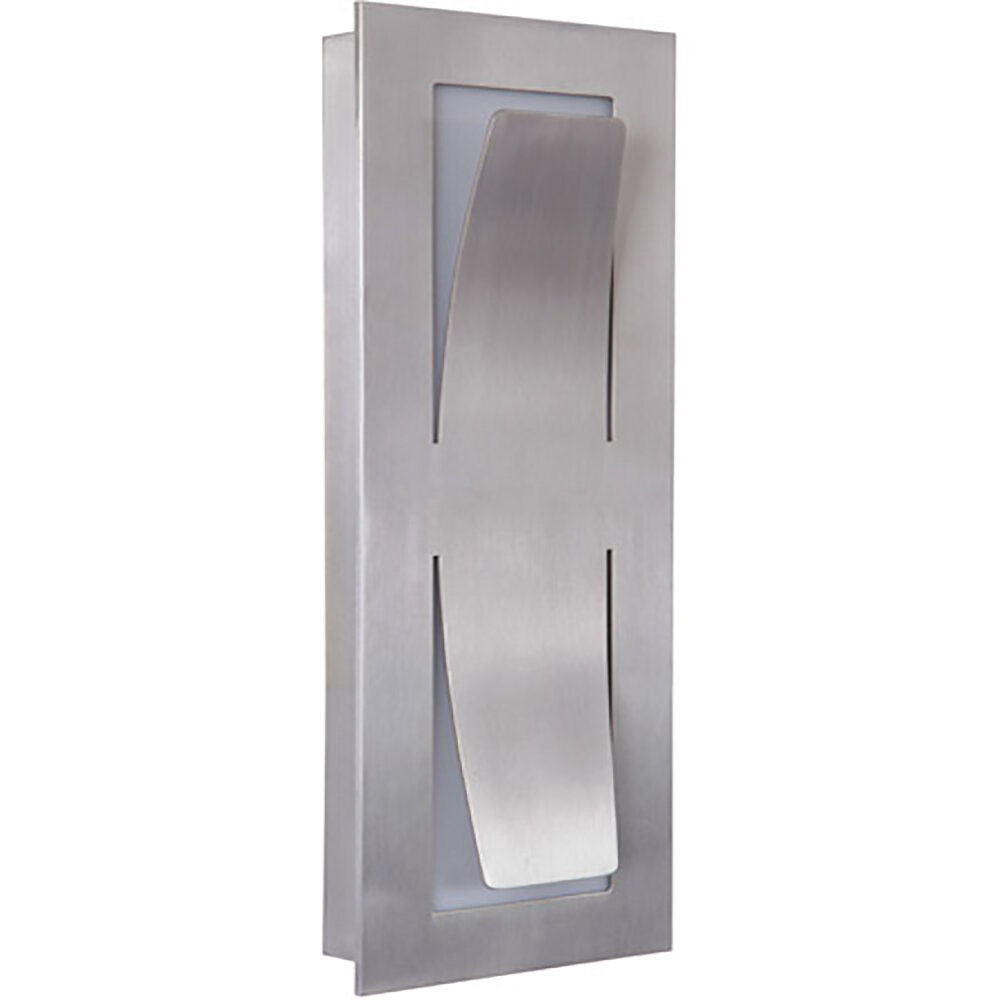 Enzo Satin Aluminum Small 1 Lt LED Exterior Sconce (DISPLAY ONLY)