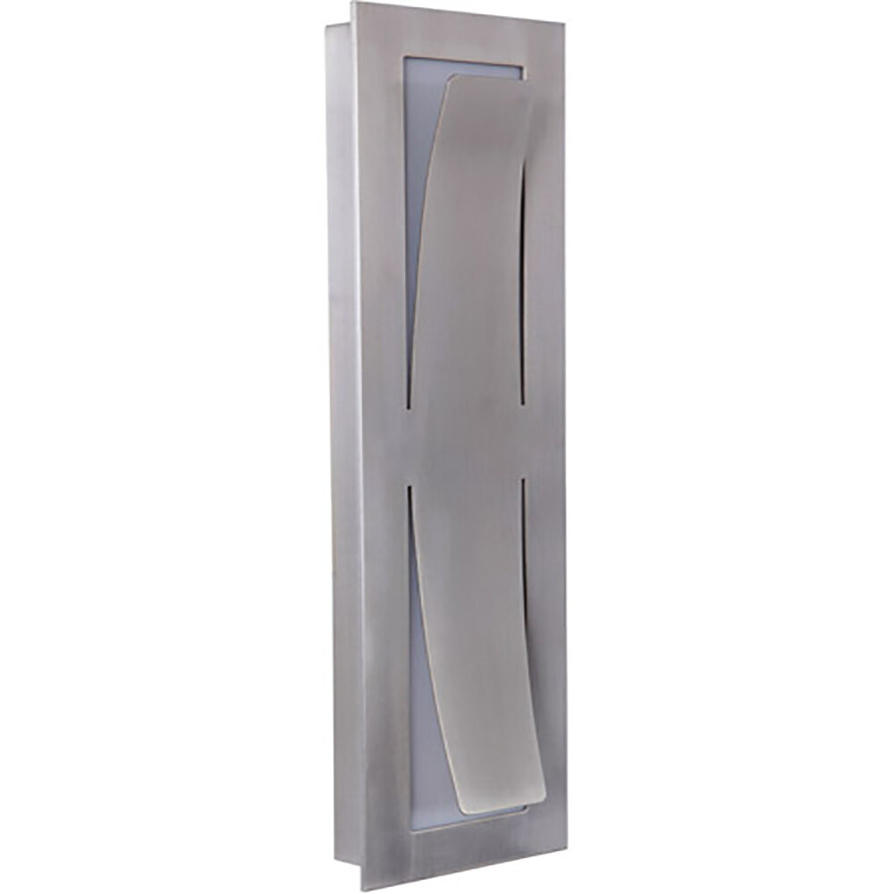 Enzo Satin Aluminum Medium 1 Lt LED Exterior Sconce