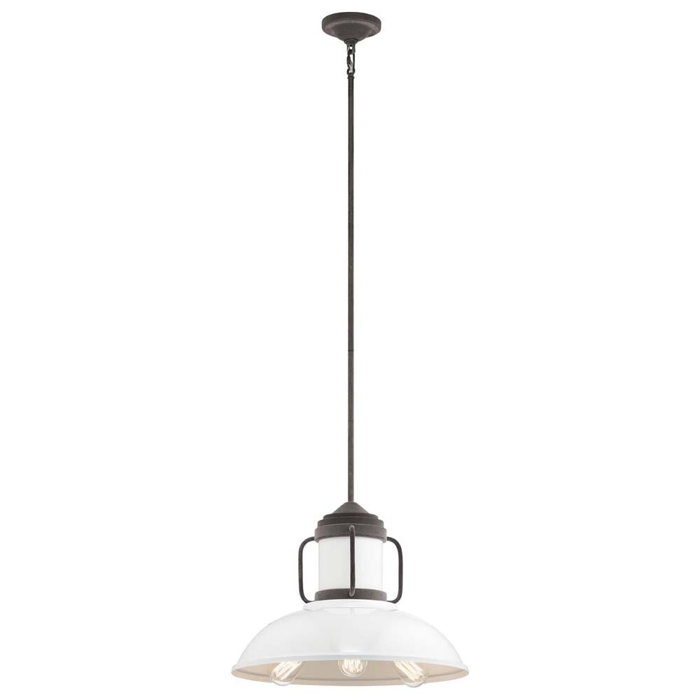 Jenson Weathered Zinc 3 Lt Pendant