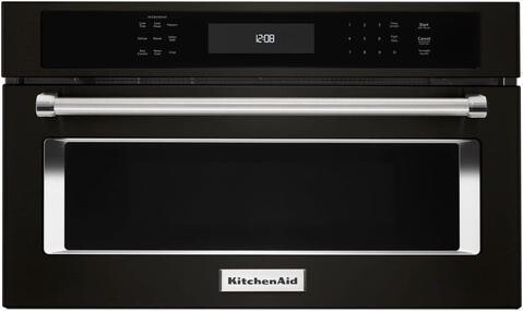 KitchenAid 1.4 Cu Ft Built-In Microwave w/Sensor Cooking Controls & Cook (Black Stainless w/Printshield)
