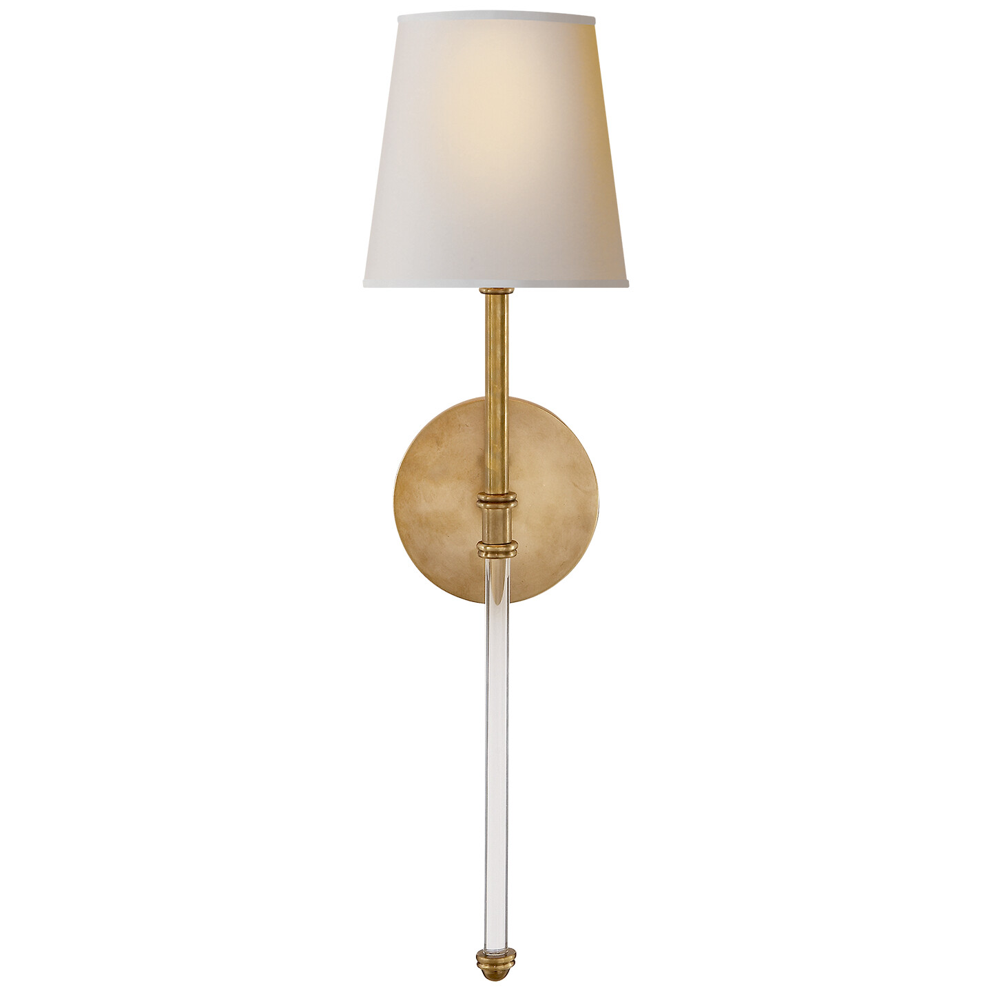 Camille Hand Brush Aged Brass 1 Lt Sconce