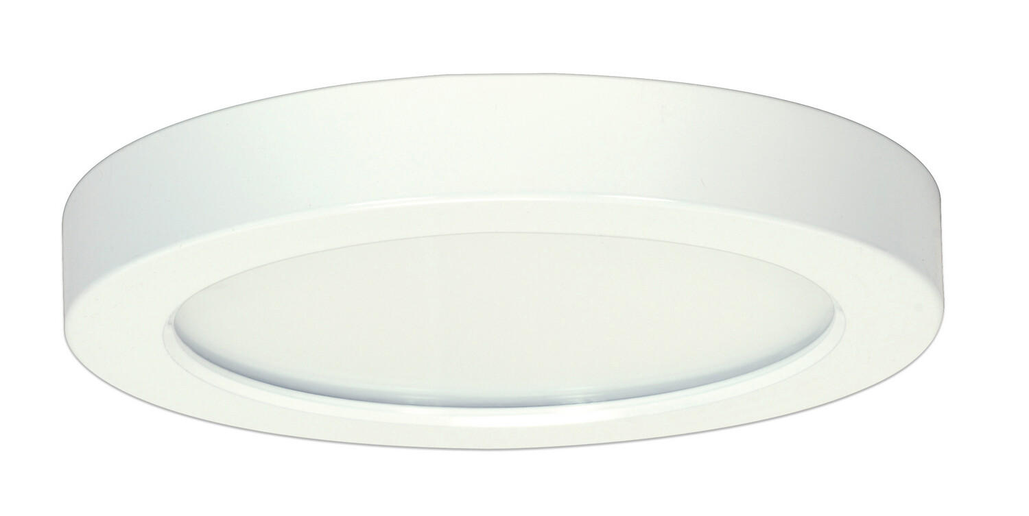 White Round LED Flush Mount Fixture